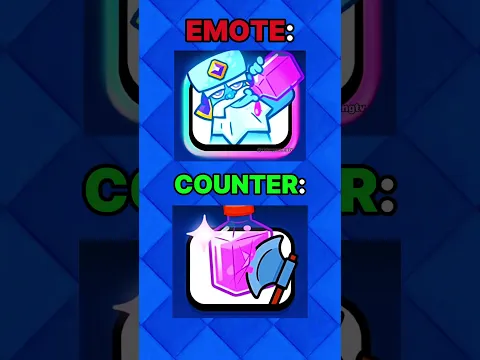 Perfect Emote Counters in Clash Royale #clashroyale #shorts