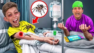 Ele levou uma PICADA de ARANHA TARANTULA so pra JOGAR FORTNITE
