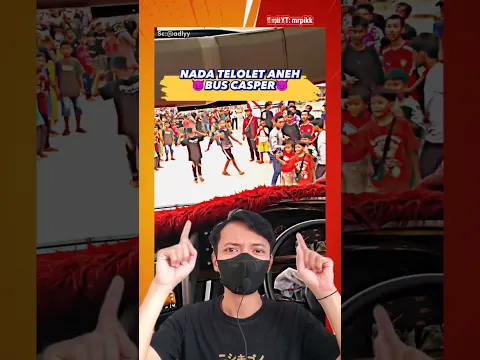 VIRAL⁉️ NADA TELOLET BASURI BUS CASPER KOK GINI? 🤔 #telolet #basuri #reaction