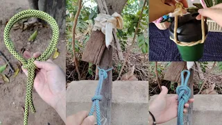 4 Incredible Knot but Work well#practical #ropework#ropetutorial #short #diyrope #short