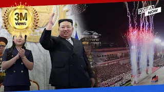 [Full Ver.] Kim Jong-un & Ju-ae attend parade marking 75th anniv. of the regime's founding day