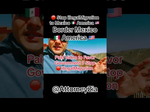 Stop 🛑 illegalMigration Border Crossing Mexico 🇲🇽 America 🇺🇸 it’s a serious crime @AbogadoZia
