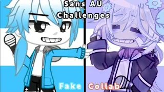 { Sans Aus Battle » Fake Collab with @KuroNotHere » Gacha Club » #sansaufnfbattle }