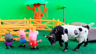Peppa Pig George e o Touro Valente | Peppa Pig Português Brasil Episódios Completos