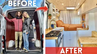 We Build our Dream Camper Van | FULL TIME LAPSE | Sprinter Camper Conversion
