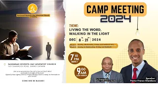 Savannah SDA Church Live Stream December 8, 2024