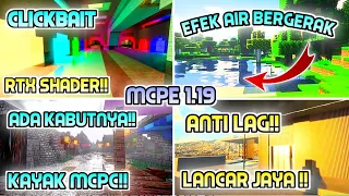 Akhirnya!! 4 Shaders Render Dragon Mcpe 1.19 Realistis Support RAM 1GB/2GB dan SUPPORT ALL DEVICE