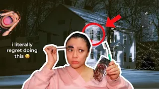 dying my eyebrows in one of the most HAUNTED parks in LA ...