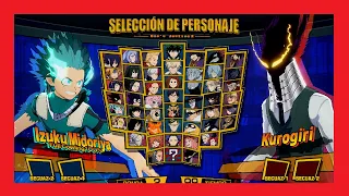 MY HERO ONE'S JUSTICE 2 : TODOS LOS PERSONAJES MAS DLC Y TODOS LOS ESCENARIOS 2022