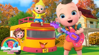Wheels On The Bus | Nursery Rhymes & Kids Songs | Abc Little Learning Corner