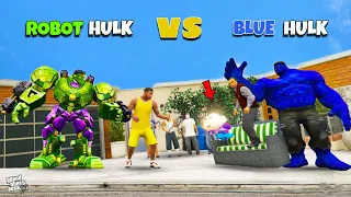 Franklin And Shinchan's Robot Hulk VS Gang Boss's Blue Hulk Fight Challenge