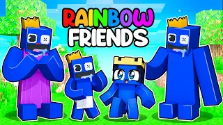Joining the Roblox RAINBOW FRIENDS FAMILY in Minecraft!