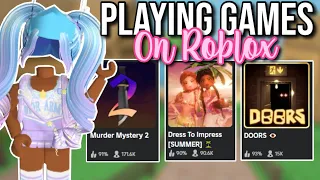 Playing Games On Roblox