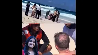 turista casi pierde la vida en punta cana en la playa