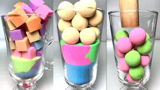 Very Satisfying and Relaxing Kinetic Sand, drop and squish