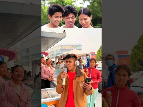 Laugh- Lose 🤣 Singing Prank in Public | Reacts #shorts #viral #comedyvideo