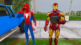 Spider-Man And Ironman Save Spidey Girlfriend From Giant Spiders And Venom | Sonvi Gaming