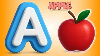 The ABC Phonics Song For Toddler -Learning Video For Kids ABC | A is For Apple 🍎 B is For Baby