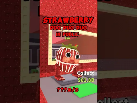 How Long Will A Strawberry Dug Dug Dug Survive in A Public Server🪘