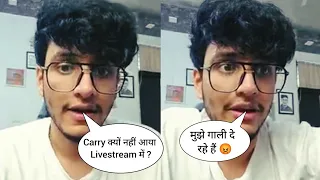 Triggered Insaan Live Stream With Carryminati | Triggered Insaan Getting Hate From Elvish Yadav Fans