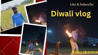 Diwali Vlog 🔥🏏 #vlog #cricket #diwali #jaishreeram #elvishyadav #ashusharma