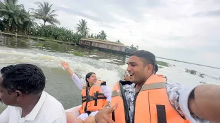 Speed boat Ride in Kerala🌴| Black water Alleppey | House boat | Vlog 5