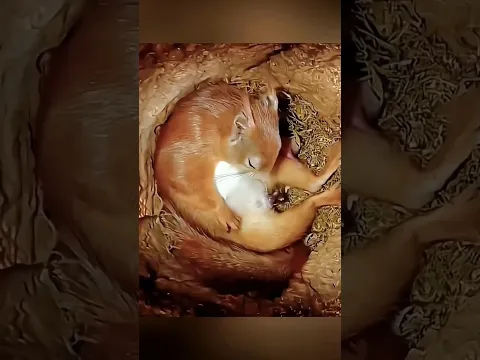 She Risked Everything to Save Her Babies – Heart Touching Squirrel Story #shorts #babies #heart