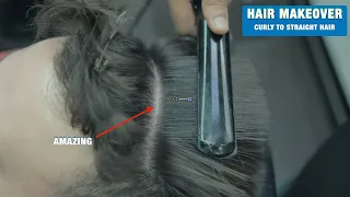 Hair Makeover - Curly to Straight Hair - Best Keratin Treatment In Dubai- JASON MAKKI