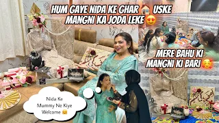 Hum Gaye Nida Ke Ghar Uske Mangni Ka Joda Leke😍| Mere Bahu Ki Mangni Ki Bari🥰| Bhot Aache Se Sab Hua