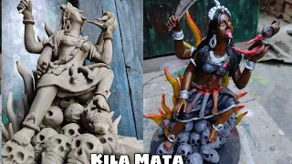 Kali Mata idol making | How to make Mahakali | Maa kali small murti making | Murti kaise banate hain