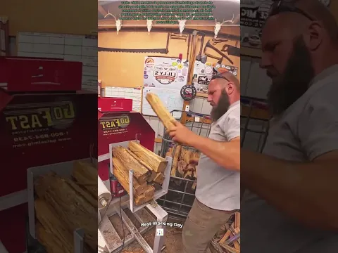 Le processus d'emballage du bois de chauffage à l'aide d'une machine d'emballage Go Fast