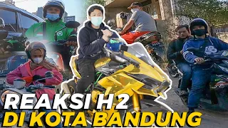 REAKSI WARGA BANDUNG MELIHAT MOTOR H2 EMAS DONI SALMANAN