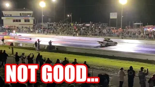 Head On At The Wall... (Christmas Tree Race)