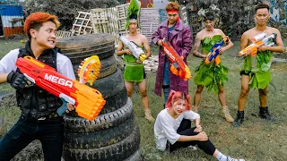 Action S.W.A.T & Power Girl Nerf Guns Attack Gang Of Thieves Nerf Mod HERO King Nerf war