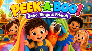 Peek A Boo Bobo Peek A Boo Bingo 🎶 | Nursery Rhymes & Kids Songs | BoBoBingo TV 👦🐦