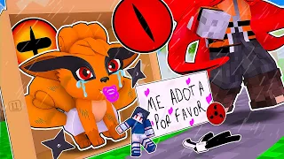 NINGUÉM quer adotar a KURAMA no Mundo de NARUTO 𝗡𝗢 Minecraft