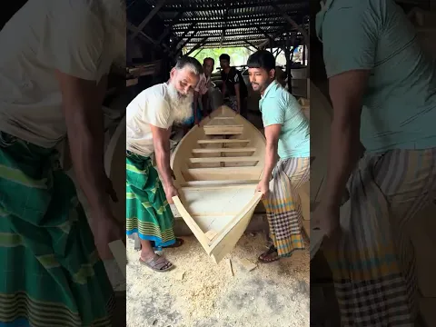 DIY Master: A Skilled Artisan Builds a Boat Easily #DIY #boat #making #handmade #shorts