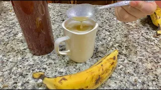 jarabe natural de plátano y miel!!// Limpia tus pulmones y deja de ¡TOSER!