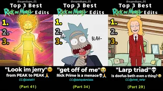 Ranking Best Rick and Morty Edits COMPILATION Part 2 (Part 20-40)
