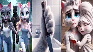 lovely cats' Hire a thief to catch a friend'😢😢😂#cat #ai #long #friends