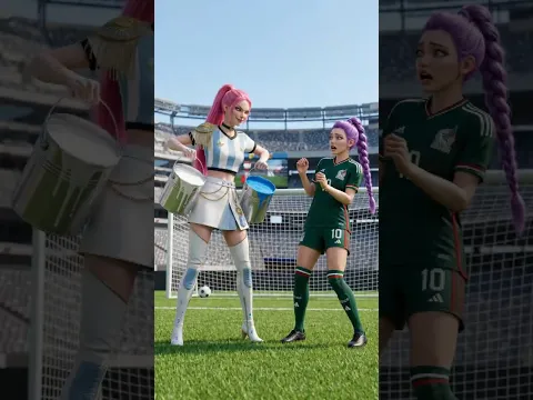 MIRA quiere PINTAR el UNIFORME de FÚTBOL de MÉXICO de RUMI! 🇲🇽🎨😱 #kpopdemonhunters  #kpop
