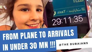 From plane to arrivals exit in under 30 minutes at DXB Dubai the world’s most efficient airport