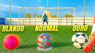 PENALTIS SORPRESA con EL BALÓN MÁS DURO ⚽ ¡Retos de Fútbol!