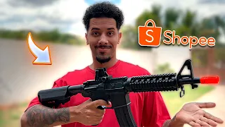 COMPREI UMA AIRSOFT GIGANTE NA SHOPEE E ME SURPREENDI