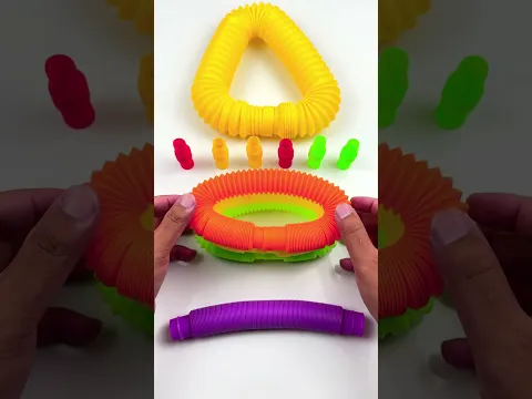 Enjoy satisfying pop tube robot diy#asmrsounds #satisfyingvideos #poptube #diy #robot #toys #mukbang