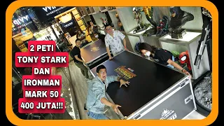 400 JT DEMI MENJADI TONY STARK!  BUTUH 8 ORANG UNTUK UNBOXING IRONMAN MARK 50 LIFE SIZE SEGEDE ASLI