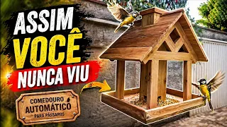 Veja Como Fazer Surpreendente Casinha Comedouro de passarinho automático_ Ideia p/ GANHAR DINHEIRO 