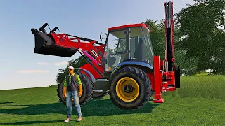 The Tractor Excavator JCB Color - Trucks Excavators Cars Tractors Color Farm and Work #JCB 2