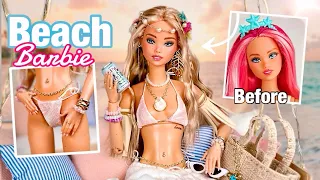 Custom Beach Girl Barbie Doll! (Mermaid Makeover)