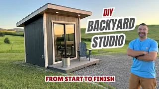 DIY Backyard Studio Shed – Full Build from Foundation to Finish